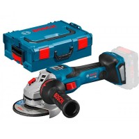 BOSCH GWS 18V-15 SC kampinis šlifuoklis SOLO L-Boxx BOSCH GWS 18V-15 SC kampinis šlifuoklis SOLO L-Boxx